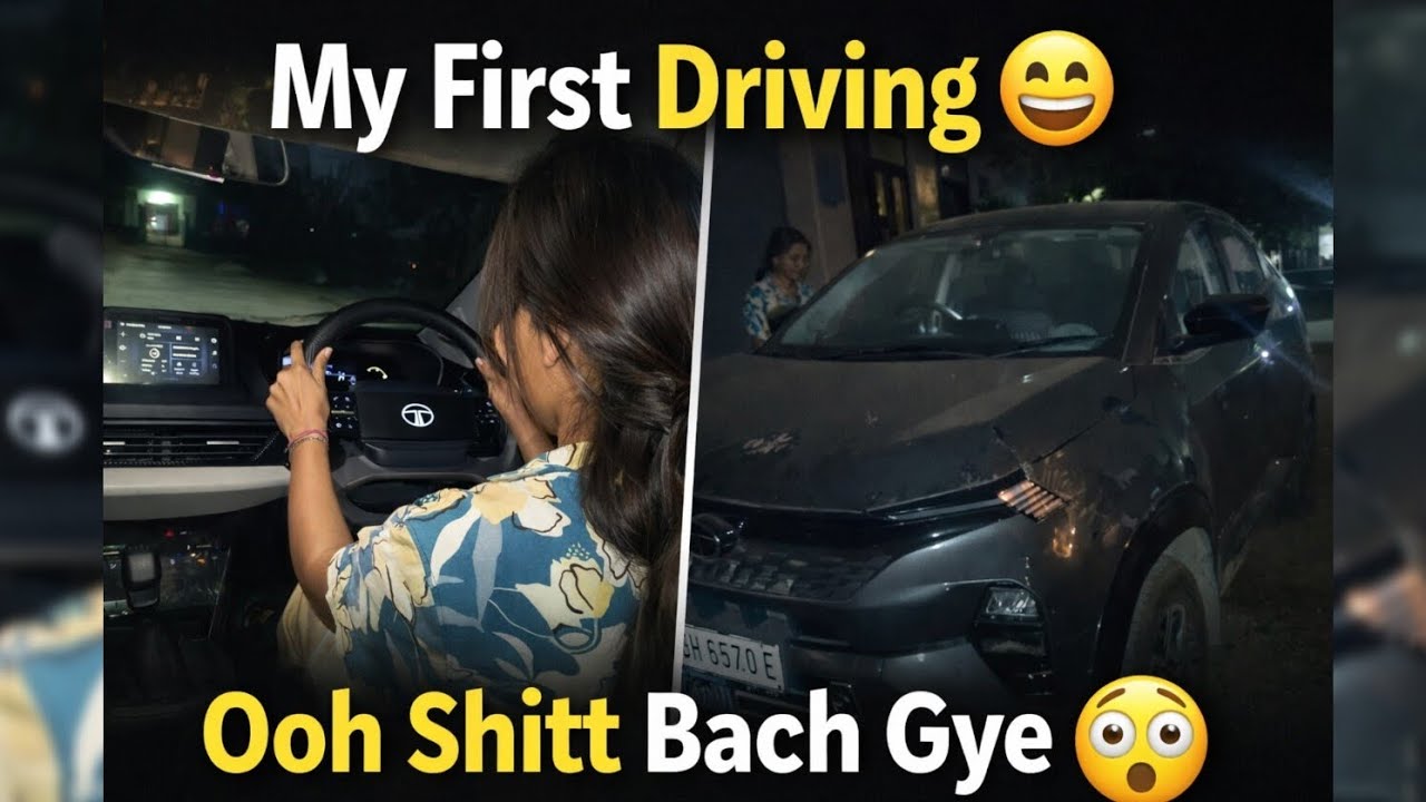  “My Driving Experience 😍 |🫶 Babu dar gya jungkook se😂🎀👀 | full vlog