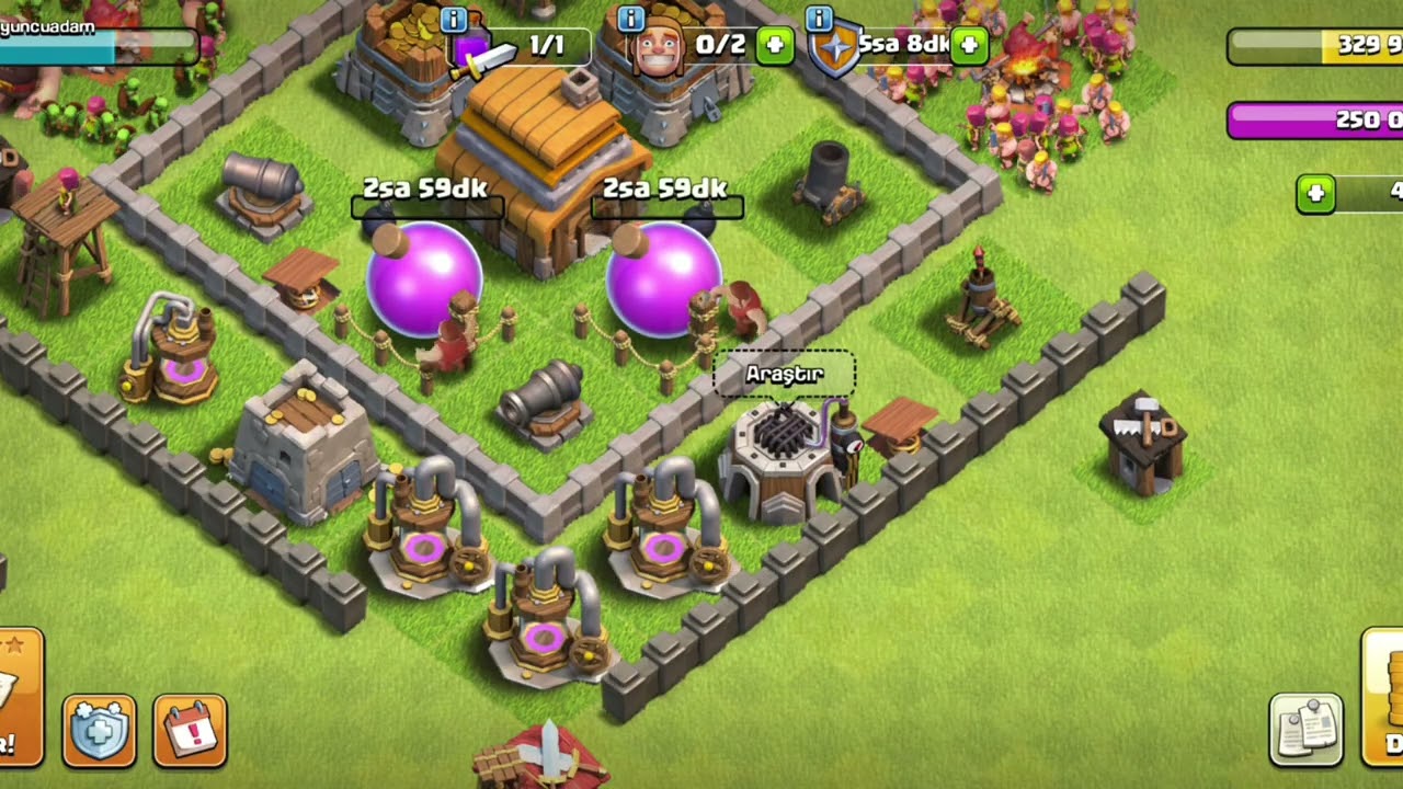 3 savaş _ 3 galibiyet _9 * %100 hasar...#clashofclans 