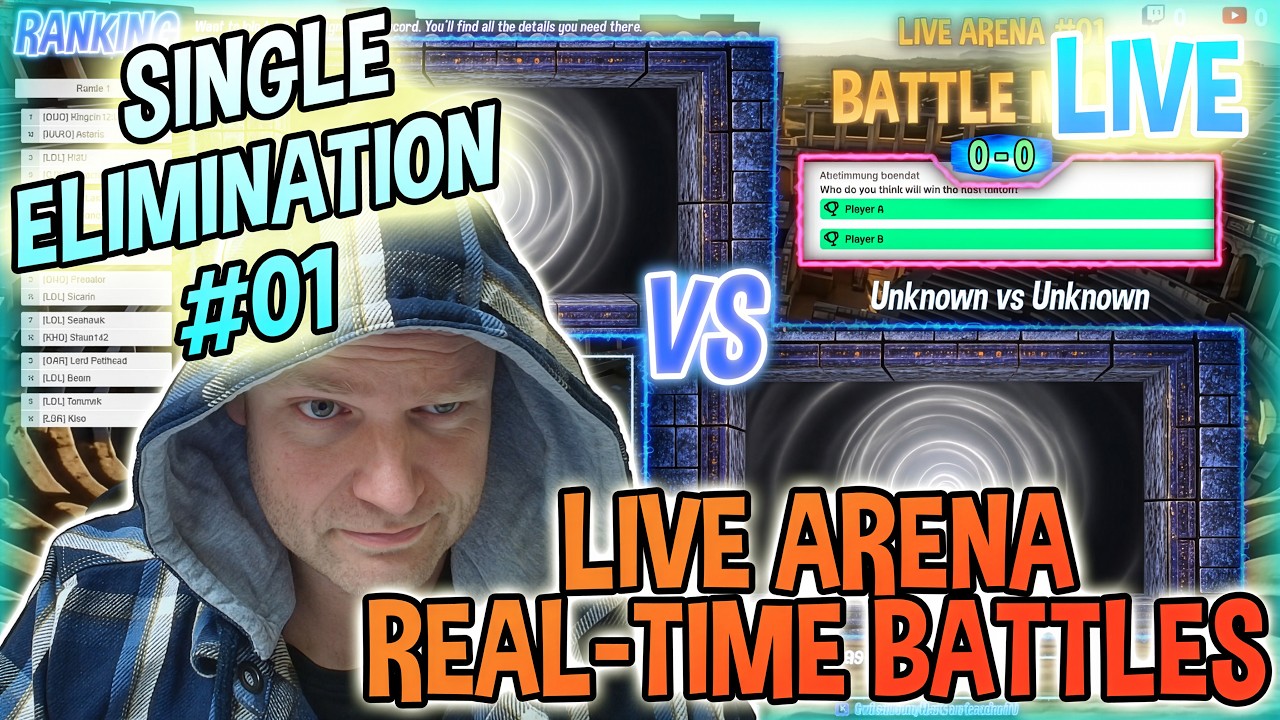 🔥 LIVE: 16-Player Tournament | Single Elimination ⚔️ | Live Commentary 🎙️ | Meta Battles