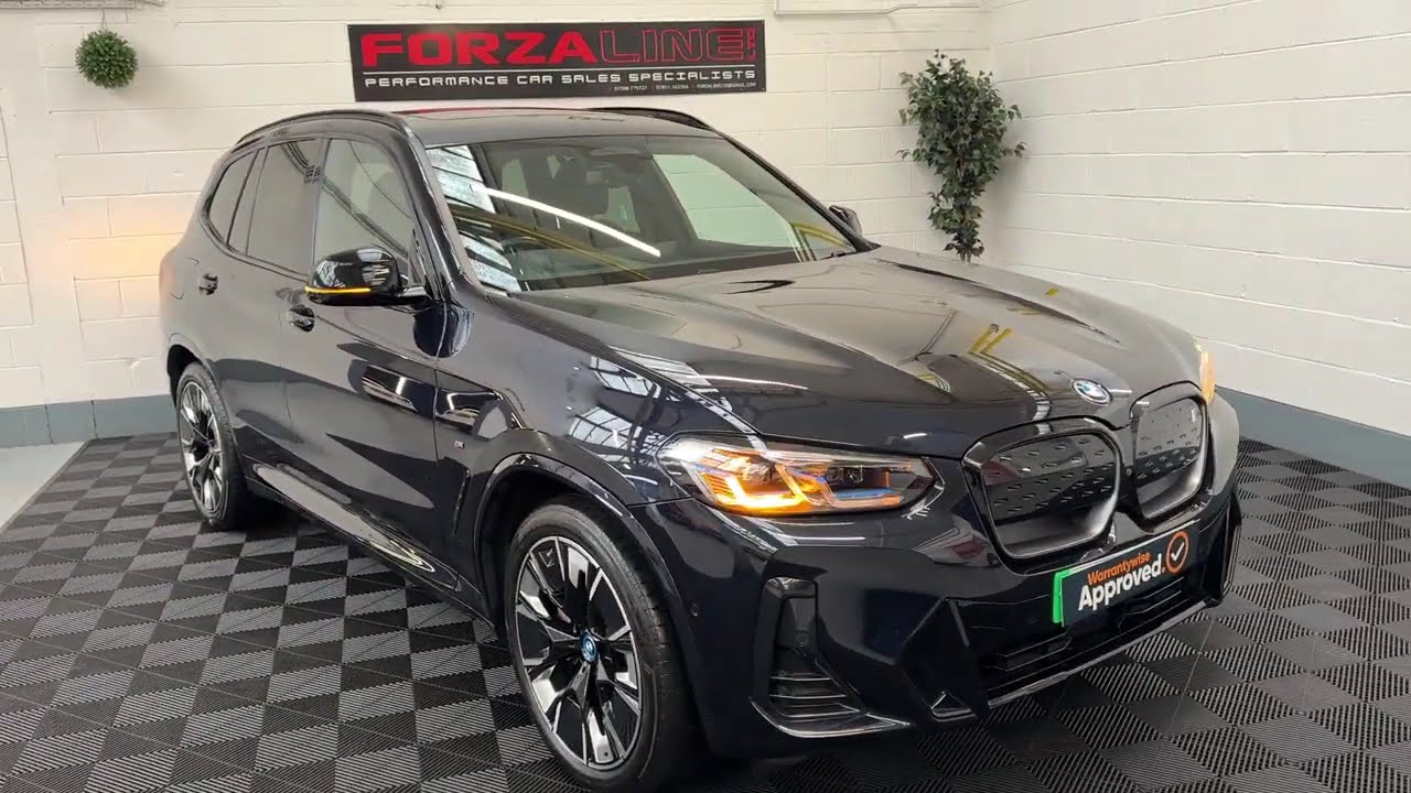 2022 BMW IX3 80KWH M SPORT PRO, HUGE SPEC, 1 OWNER, CARBON BLACK, PAN ROOF, 360 CAM, LASER LIGHTS