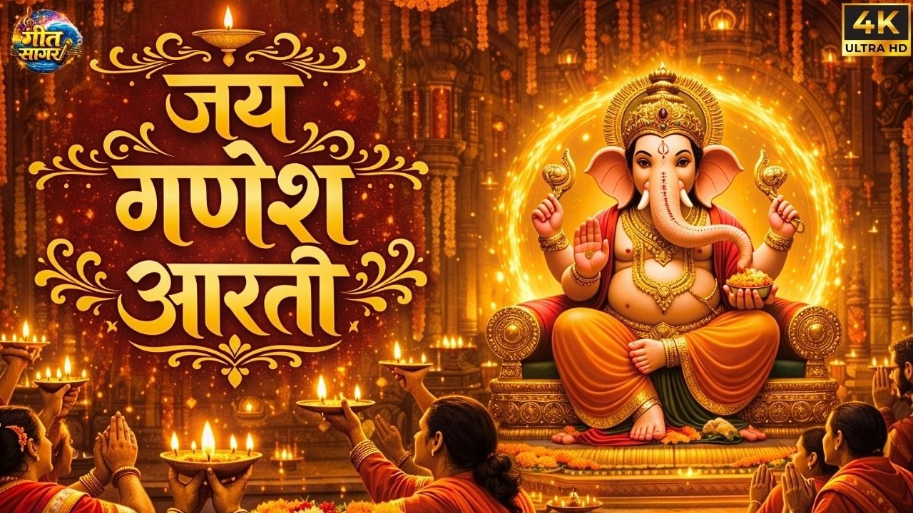 Ganesh Ji Ki Aarti 🔔 Sukhkarta Dukhharta Full Aarti | Powerful Ganpati Bhajan