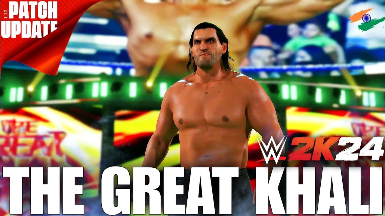 The Great Khali w/ Entrance Theme Song & Graphics Pack | New WWE 2K24 PC Mods