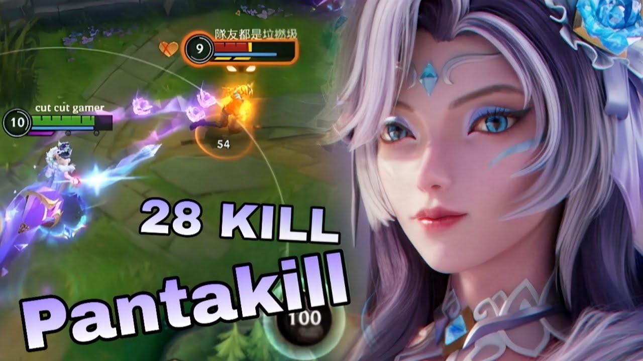 Wild Rift:MID CRYSTAL ROSE AHRI 28 KILL PANTAKILL FULL GAMEPLAY (ITEMS/RUNES)