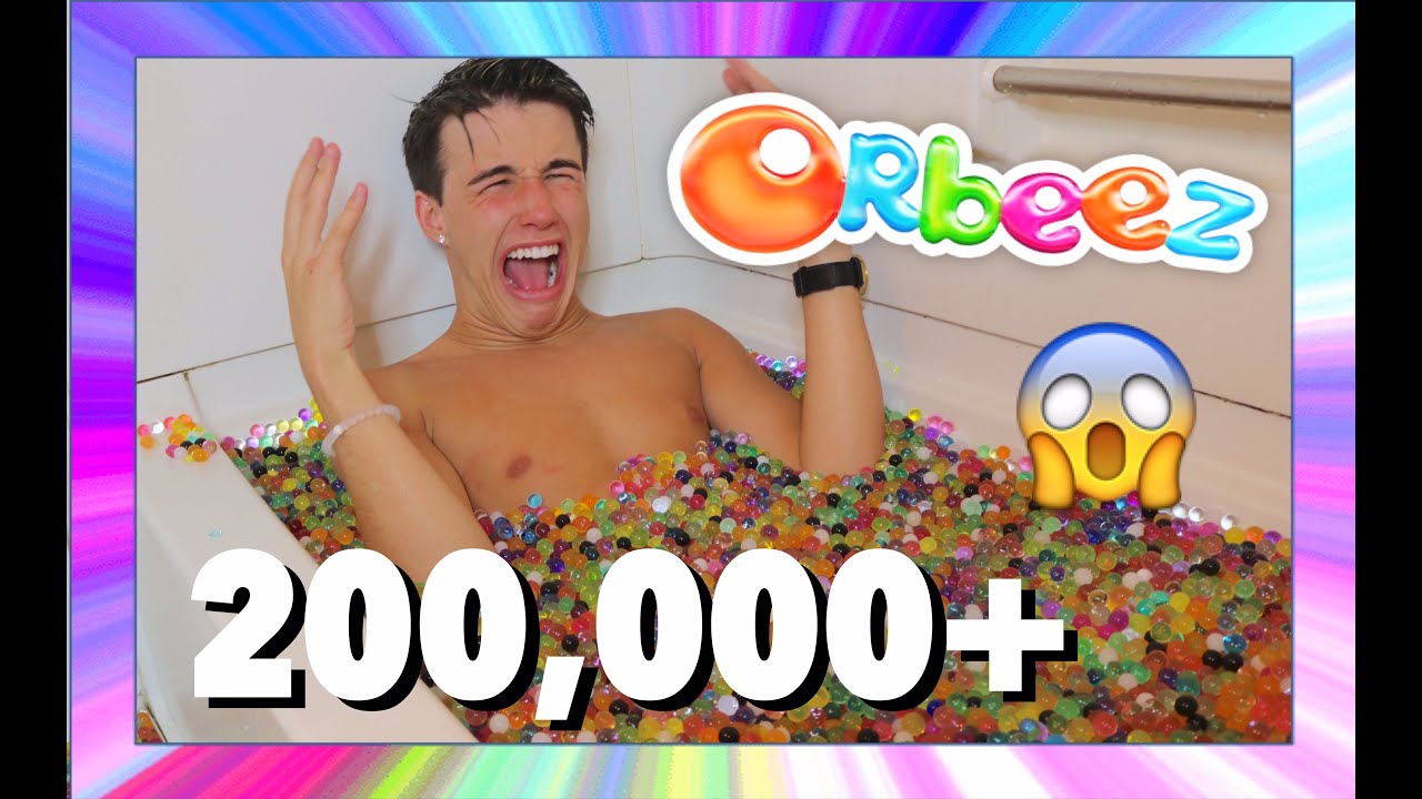 200,000 ORBEEZ IN A BATHTUB!! (GONE WRONG!?)