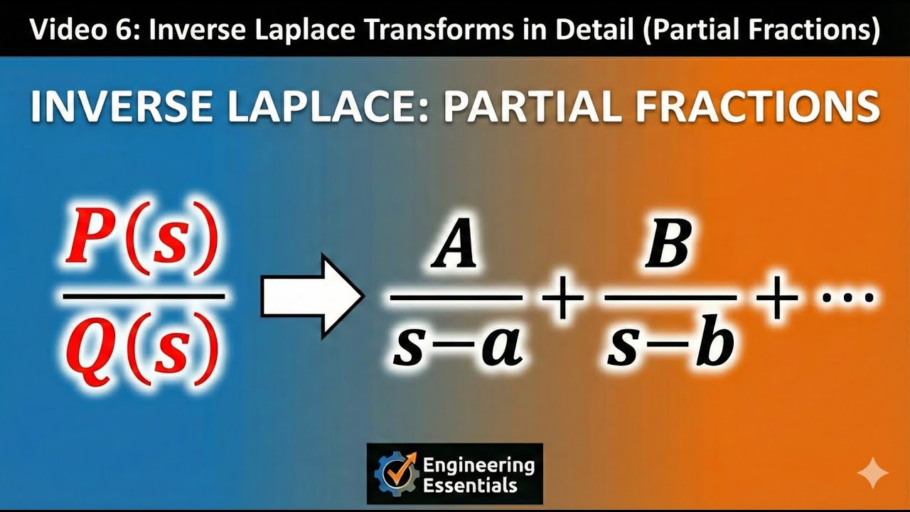 6. Inverse Laplace Transform using Partial Fractions | Complete Guide