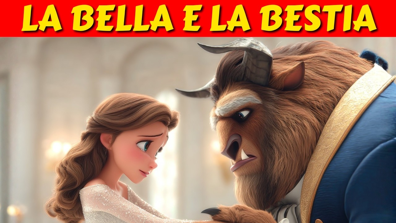 La bellissima storia della BELLA E LA BESTIA! Cartoni animati