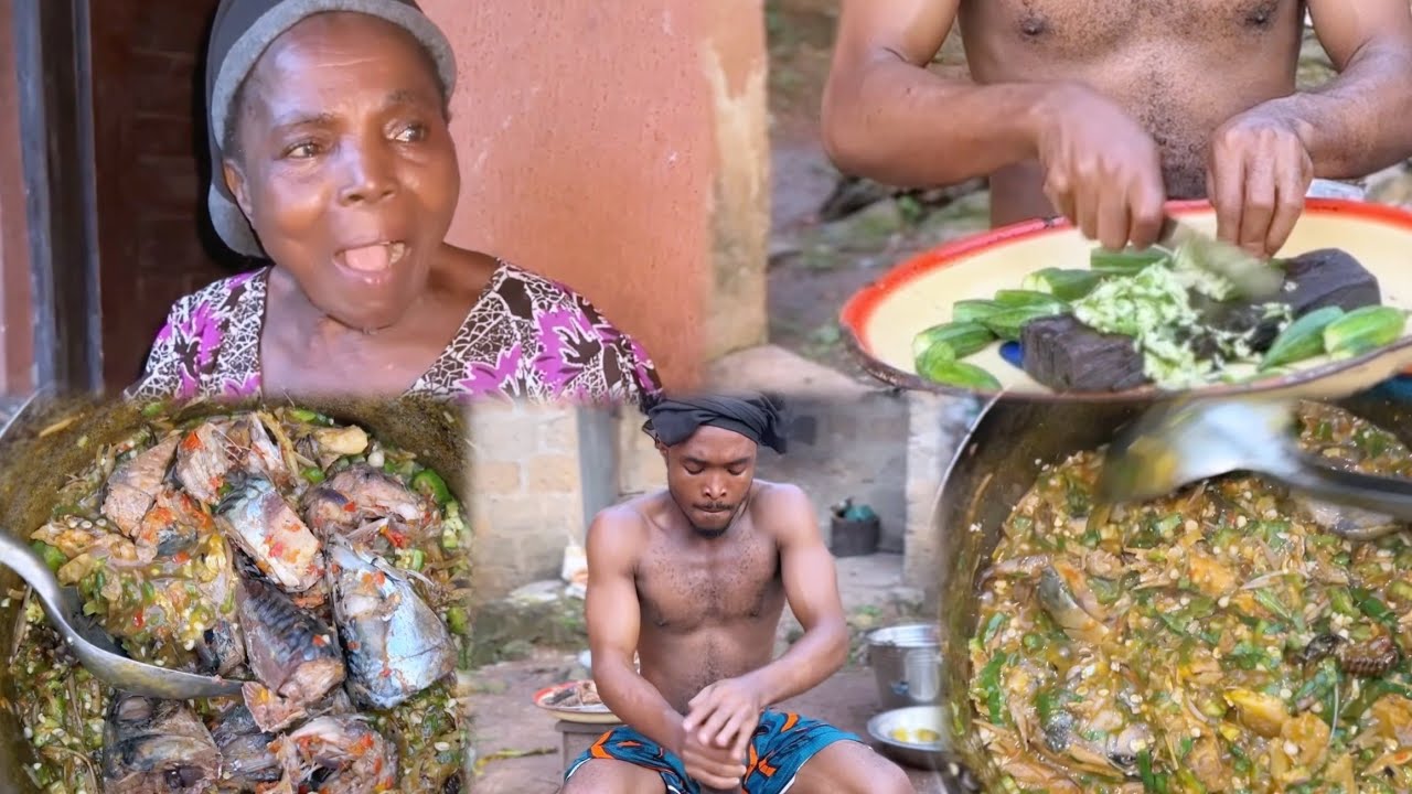 I cooked Sapa Okro Soup for my grandmother to bribe her