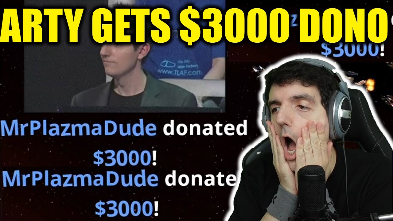 Artosis Dono $3000 by MrPlazmaDude (and 100 gifted subs)