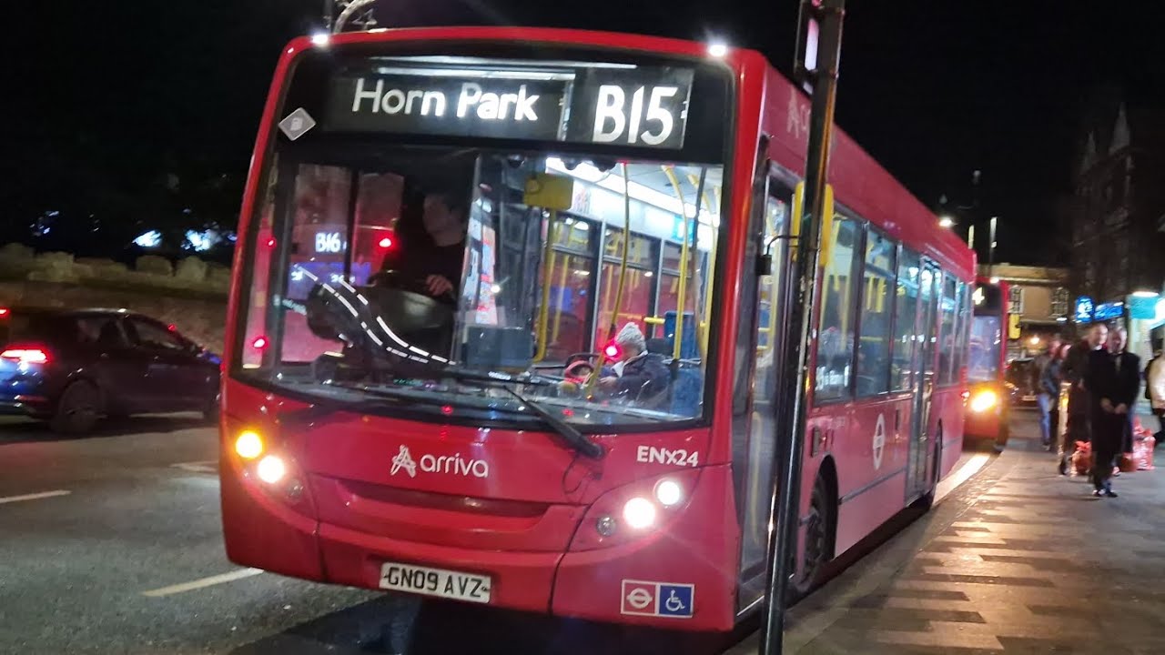 Arriva London ENX24 GN09AVZ Bus Route B15 (ADL Enviro 200 Allison Euro 4)