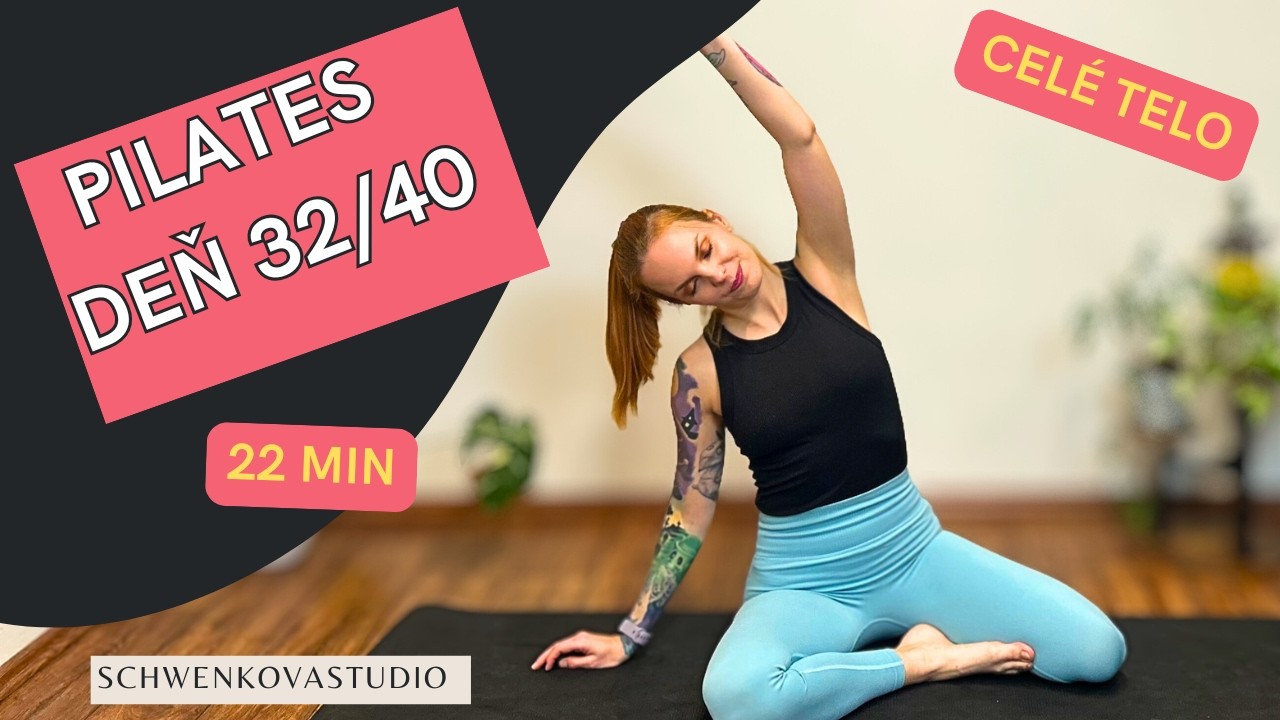 22 min Pilates na Celé Telo s Činkami | Deň 32/40 | FIT RESET – 8 Týždňový Program