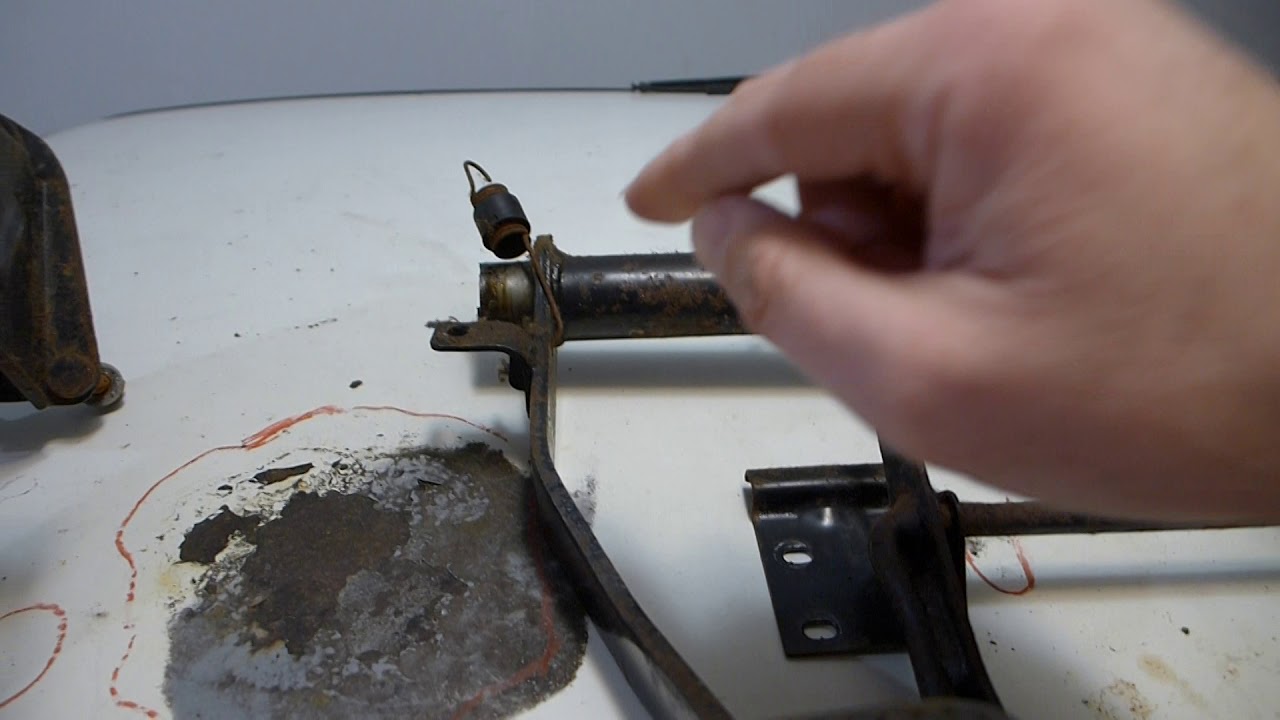 1977 Honda Civic CVCC rebuild - Accelerator, brake and clutch pedal removal.