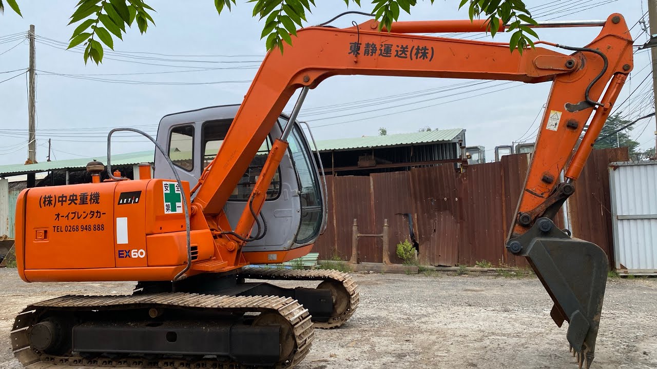 HITACHI EX60-5, Gàu 03, xe đẹp, máy rất êm,rất khoẻ lanh lẹ, giàn chân 80% (đã bán)