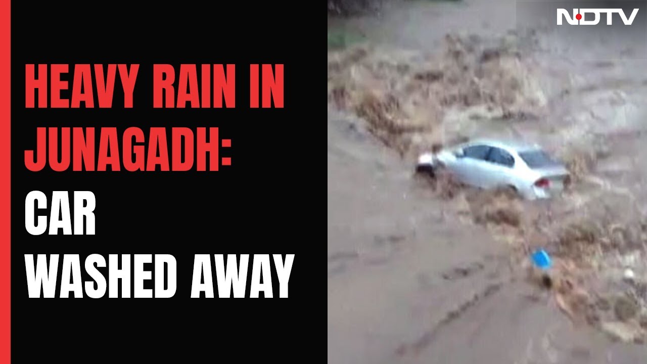 Gujarat Flood | Cars Swept Away In Flooded Gujarat City