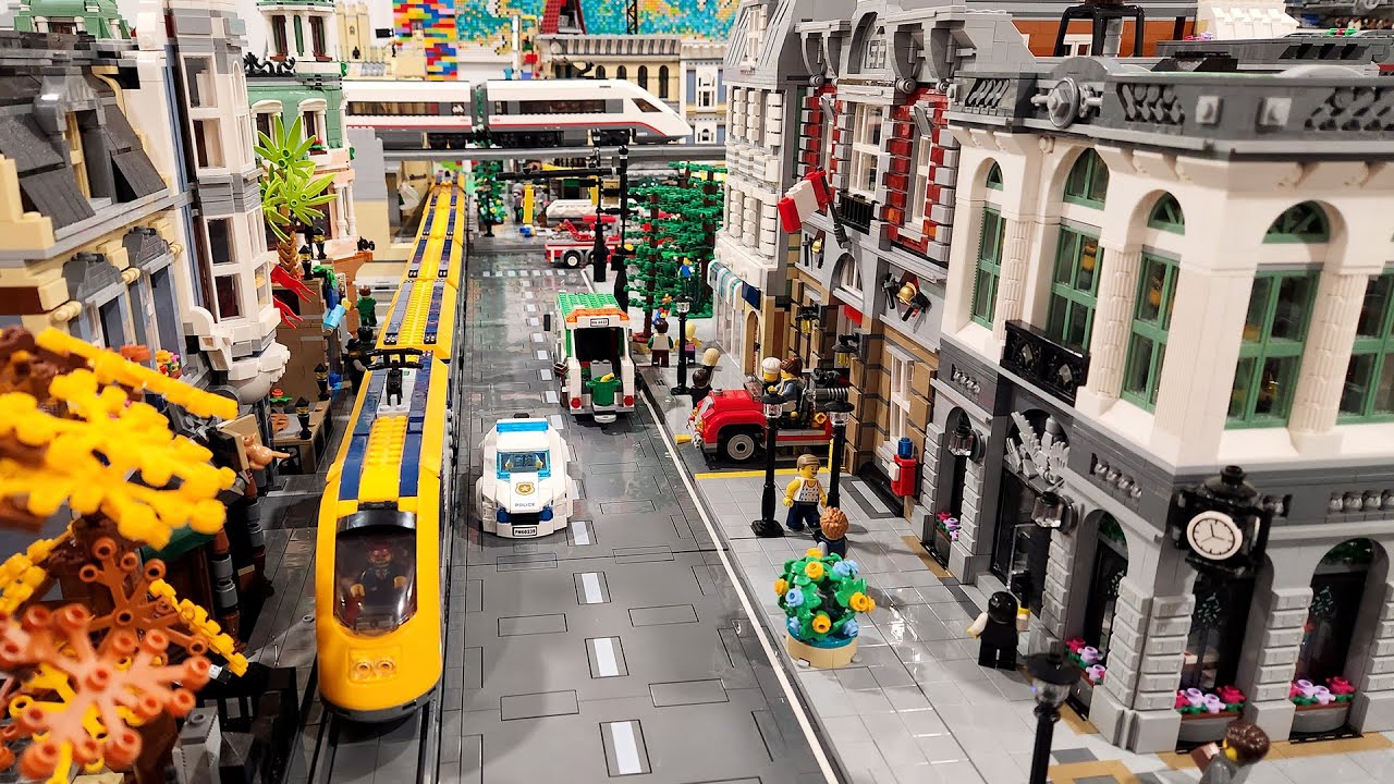 Проект поезда LEGO City ЗАВЕРШЕН! Полный обзор с видом от первого лица!