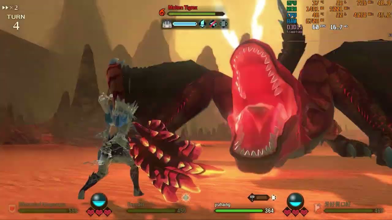 MHS2 - Random Gameplay 063 - Dragon Eggs Coop | Molten Tigrex Coop