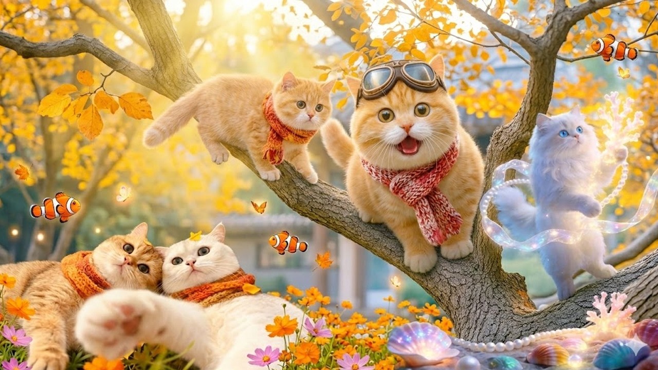 12 Hours Of Relaxing Music for Cats 😻Soothing & Calming Music for Anxious Pets 🌈Cats Sleepy