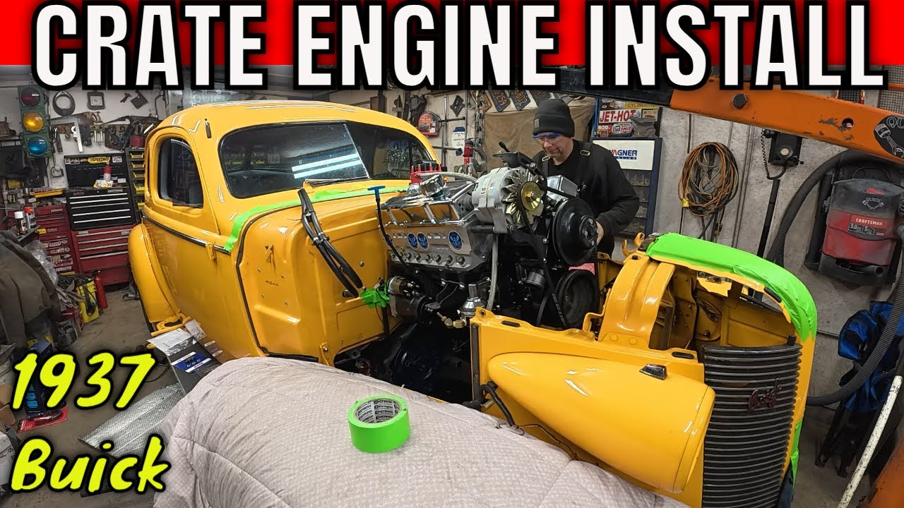 Установка двигателя BluePrint Engines 350 в мой Buick Street Rod 1937 года выпуска.