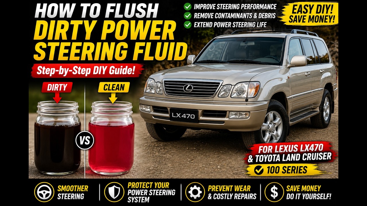 Lexus LX-GX 470 | Land Cruiser 100–80  Hydraulic Power Steering Flush