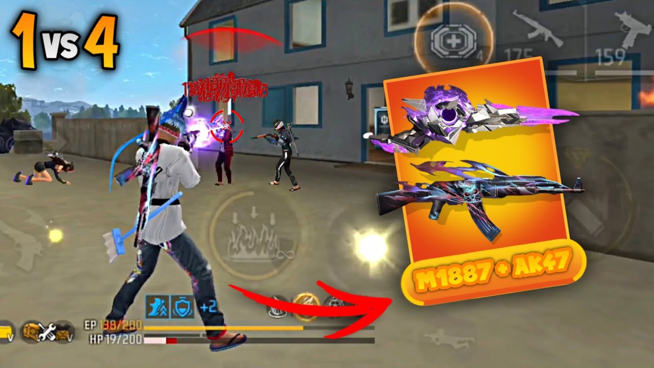 JOGANDO COM A BAU BAU E AK47 NO SOLO VS SQUAD!! DEU BOM?? RANQUEADA SOLO VS SQUAD FREE FIRE!!
