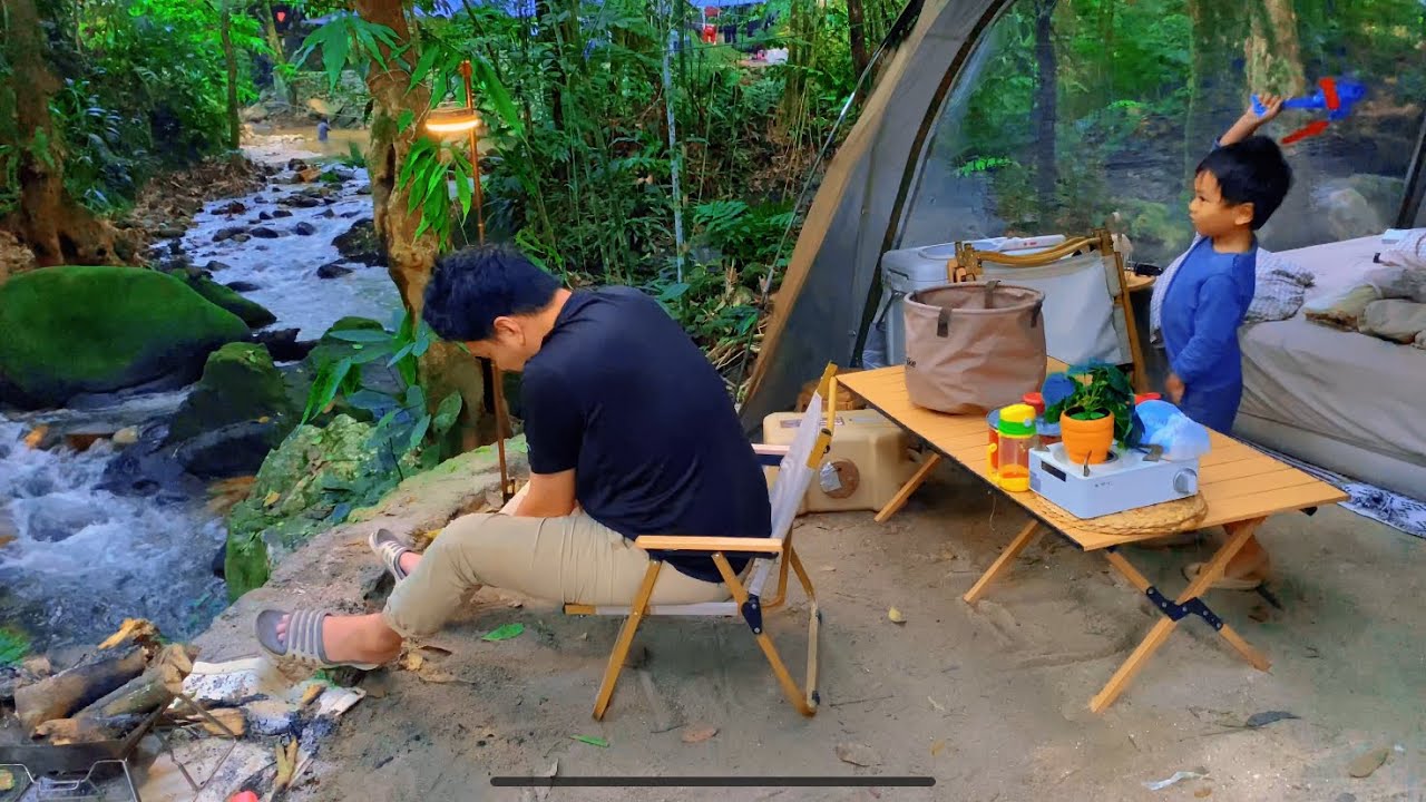 Moonkissed by the river  | camping sebelum puasa | malaysia camping | #asmr  #camping #nature