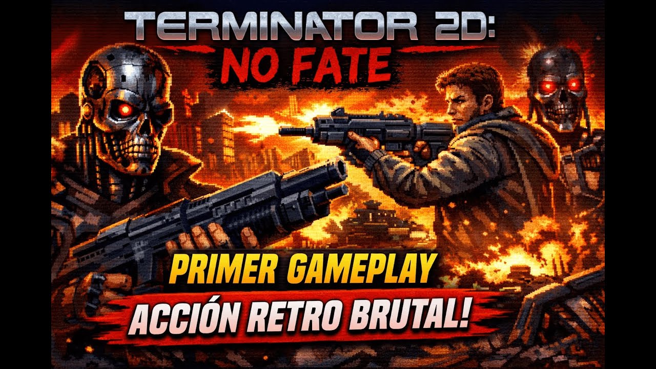 🔥 TERMINATOR 2D: NO FATE | PRIMER GAMEPLAY 🔥 ¡Acción retro brutal!
