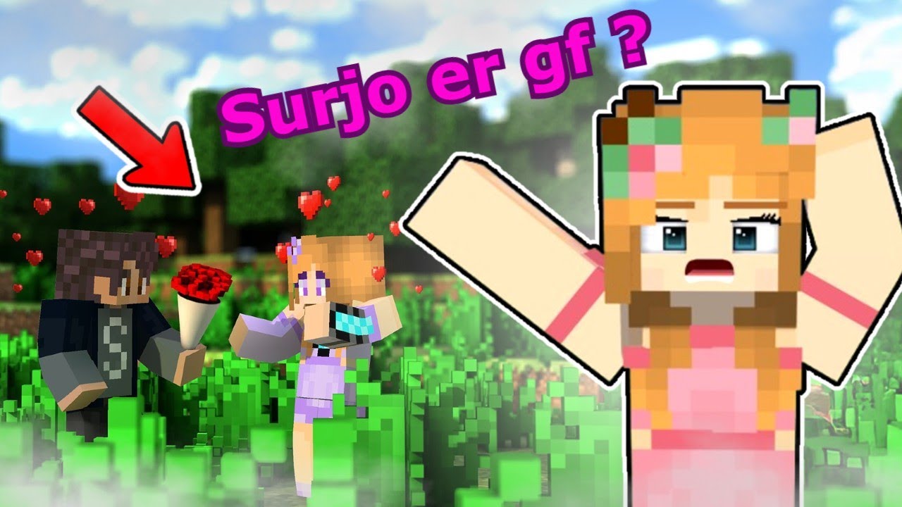 Surjo এর  Girlfriend ?😱 |  Minecraft Bangla । Ris Nagar |  BIDUSHI PLAYS