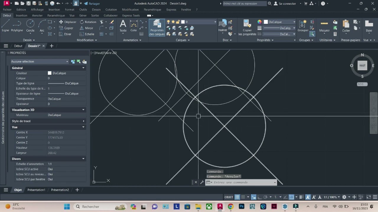 Comment inserer les coordonnées d'un point dans Autocad
