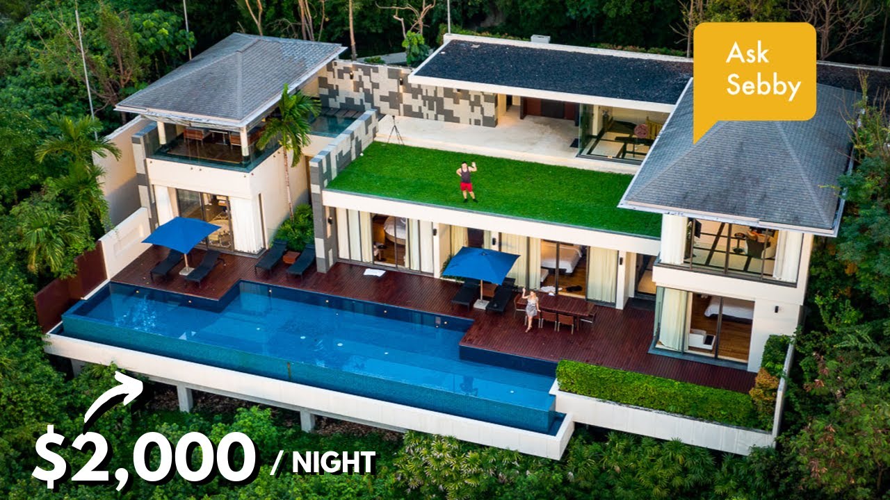 Sleeping in a $2,000 LUXURY 3 Bedroom Villa with Private Pool | Conrad Koh Samui