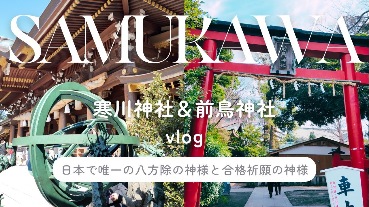 【寒川神社Vlog】八方除の聖地から前鳥神社へ。桜咲く季節が楽しみになる開運さんぽ #45