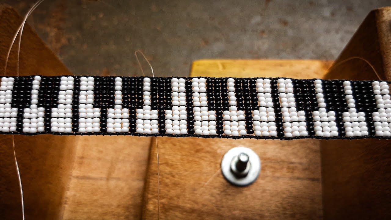 Customised piano 🎹 loom friendship Bracelet Design made from beads