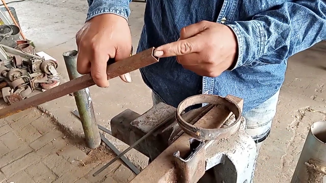 como doblar tubo cuadrado de manera facil parte 2