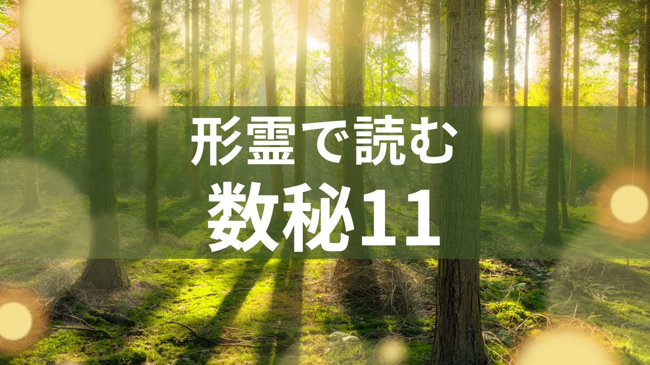 【数秘11】形霊から見る数秘11