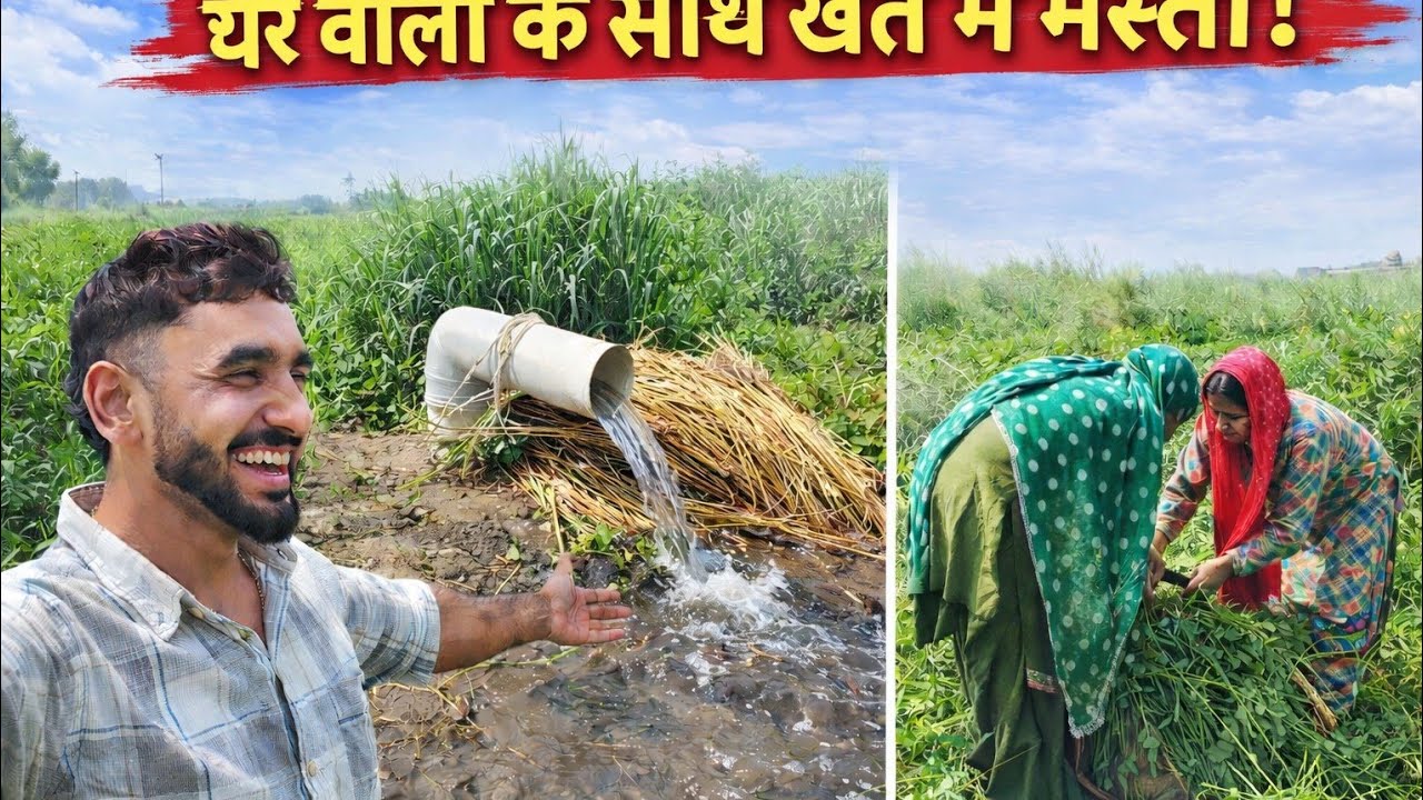 Ghar Walo Ke Sath Khet Me Masti 😍 | Family Village Vlog#viral 
