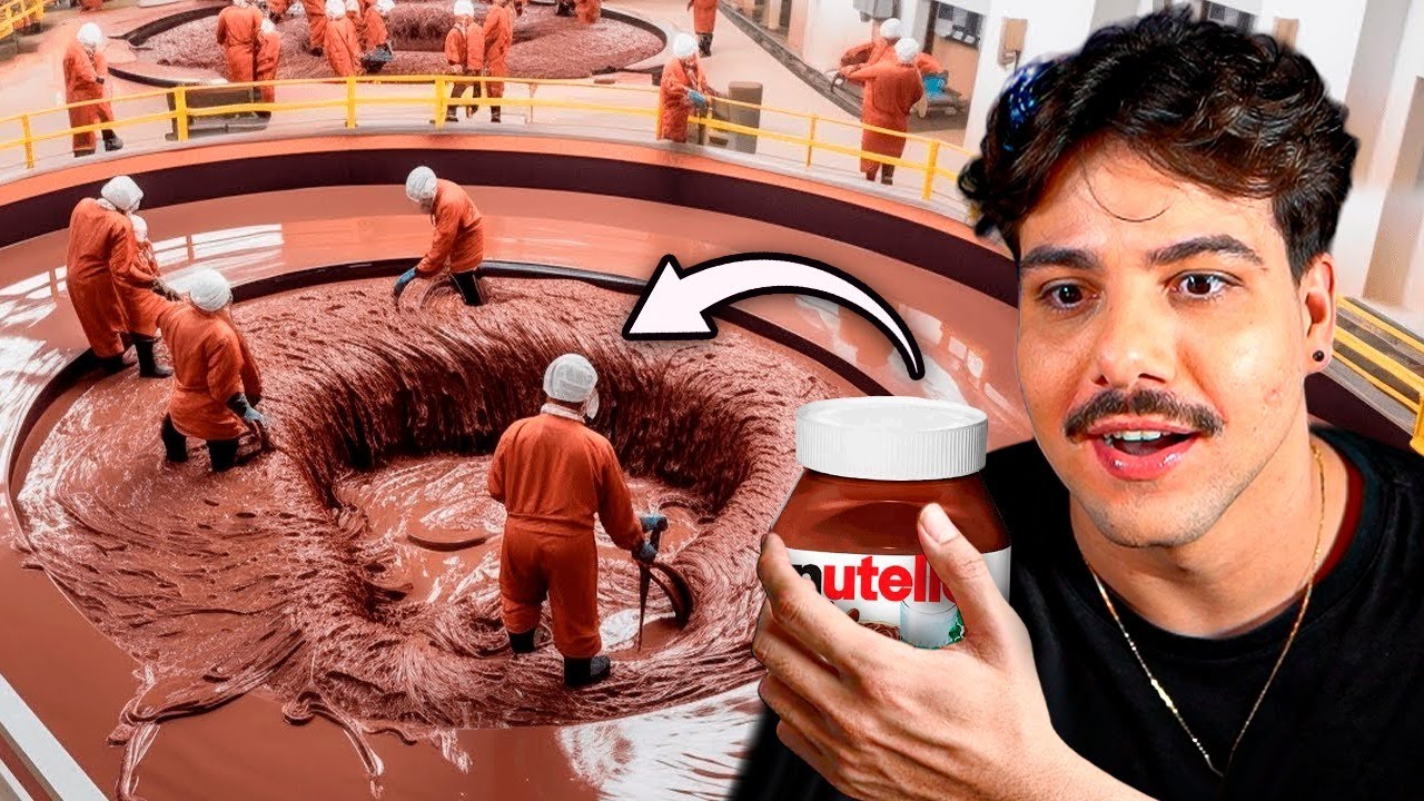 Vim ver como a Nutella é feita e saí do vídeo com a boca salivando