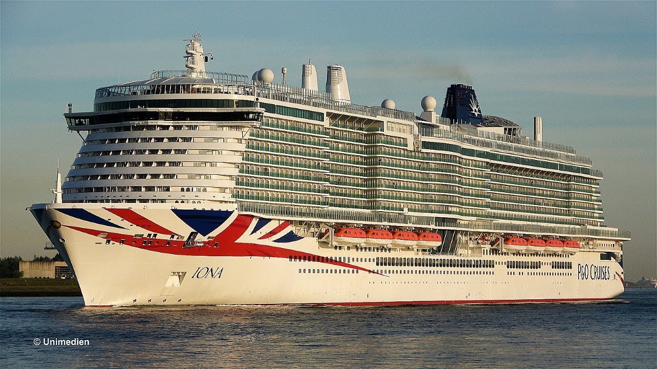 IONA | amazing beautiful maiden call of the P&O CRUISES ship in Rotterdam | 4K-Quality-Video