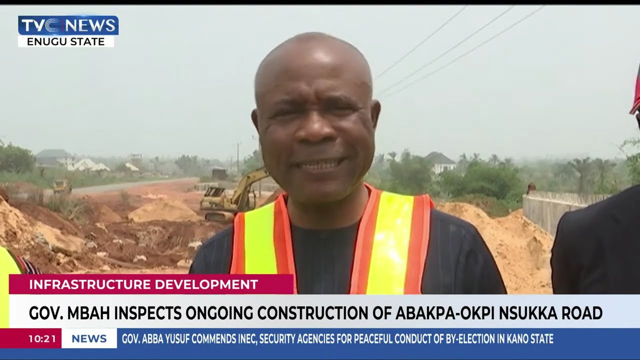 Gov. Mbah Inspects Ongoing Construction Of Abakpa-Okpi Nsukka Road