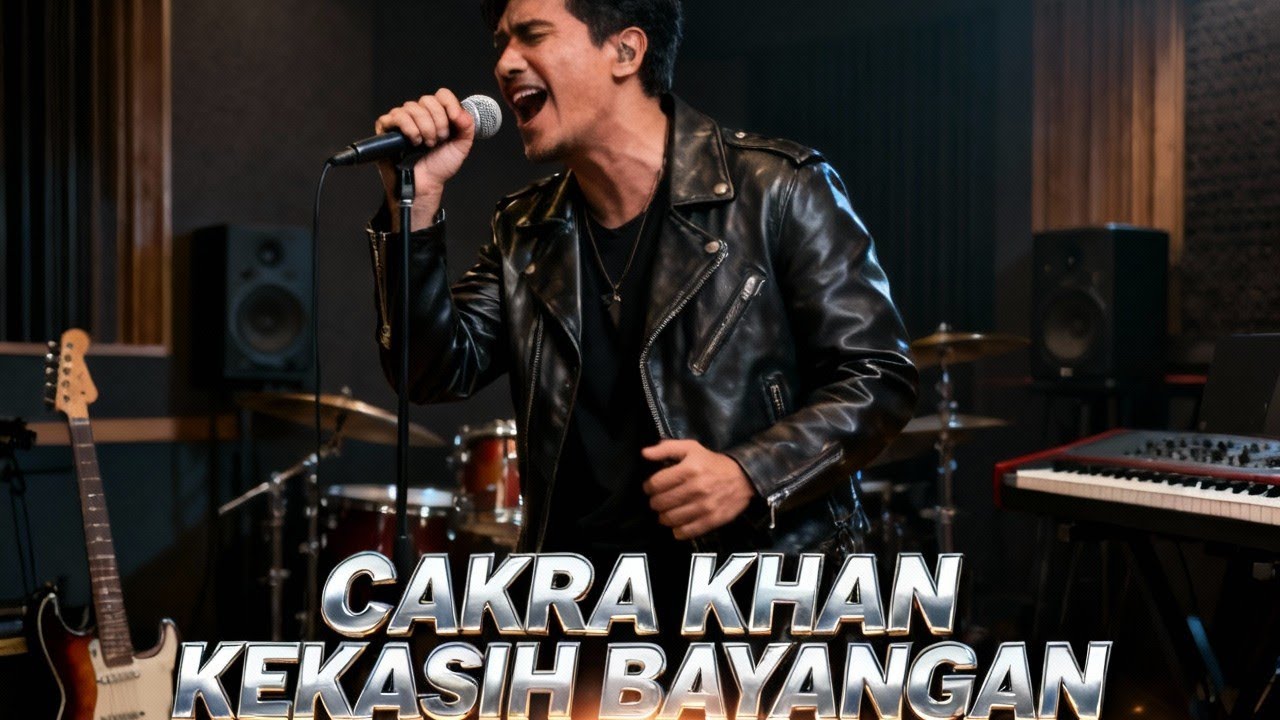 KARAOKE 🎤 CAKRA KHAN - KEKASIH BAYANGAN || ROCK METAL COVER