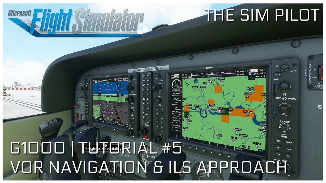 Microsoft Flight Simulator 2020 | G1000 Tutorial | EP#5 | VOR Navigation | ILS Approach & Landing