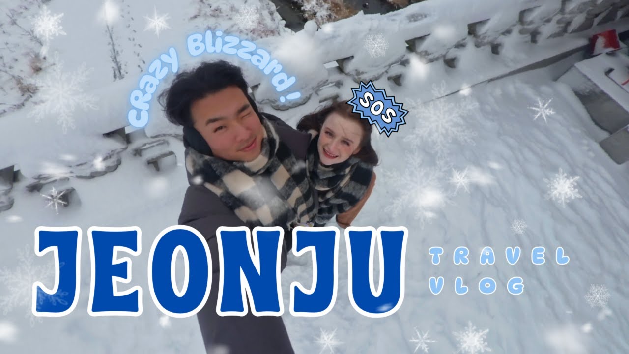 SURVIVING A BLIZZARD in the HANOK VILLAGE!