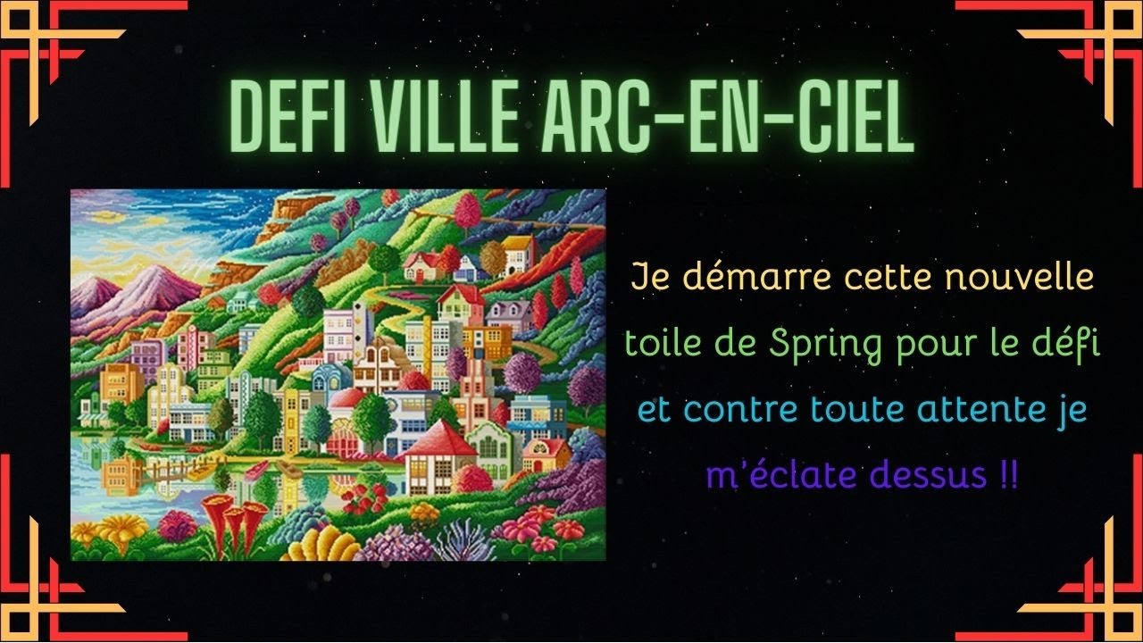 Point de croix | Défi Ville arc-en-ciel #1 #crossstitch #pointdecroix