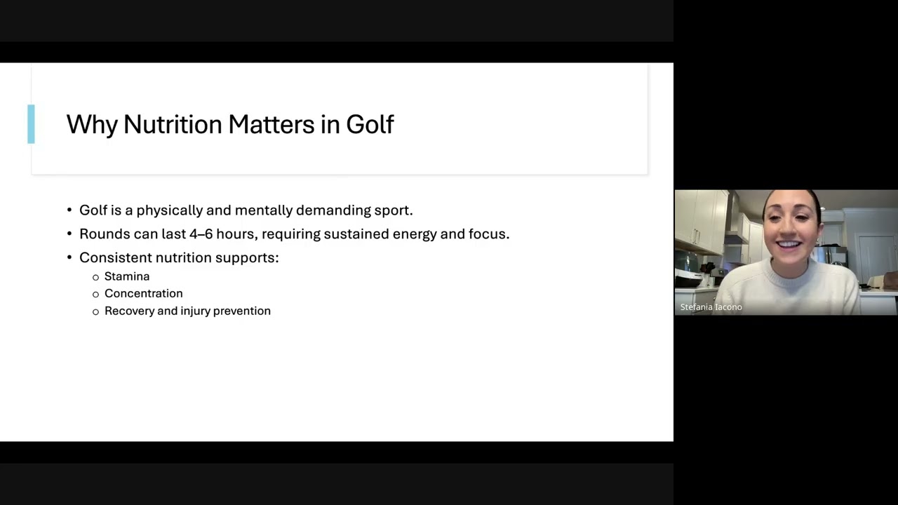 Nutrition Webinar With Stefania Iacono