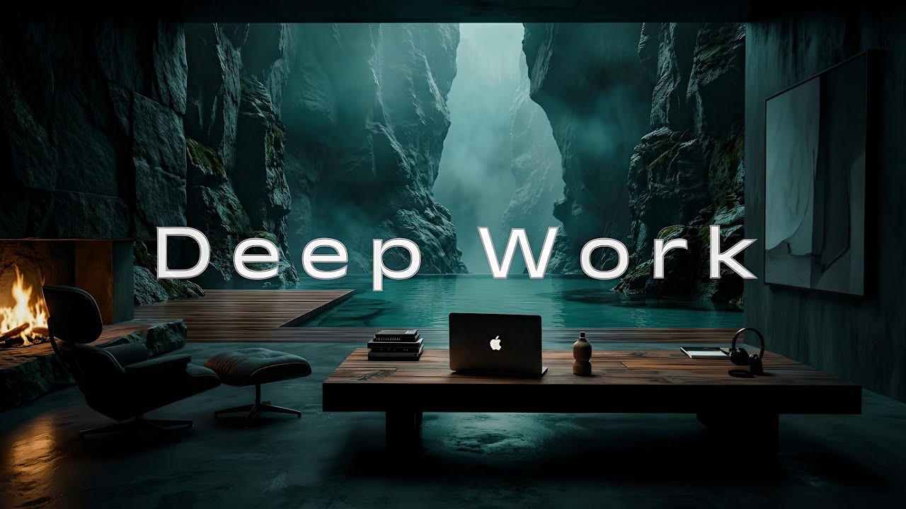 Focus Music & Chillout Work Beats | Cinematic Canyon Workspace for Deep Concentration