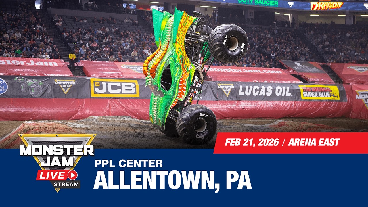 Monster Jam: Allentown, PA - 2 (Full Event) | Feb 21, 2026 | Arena East