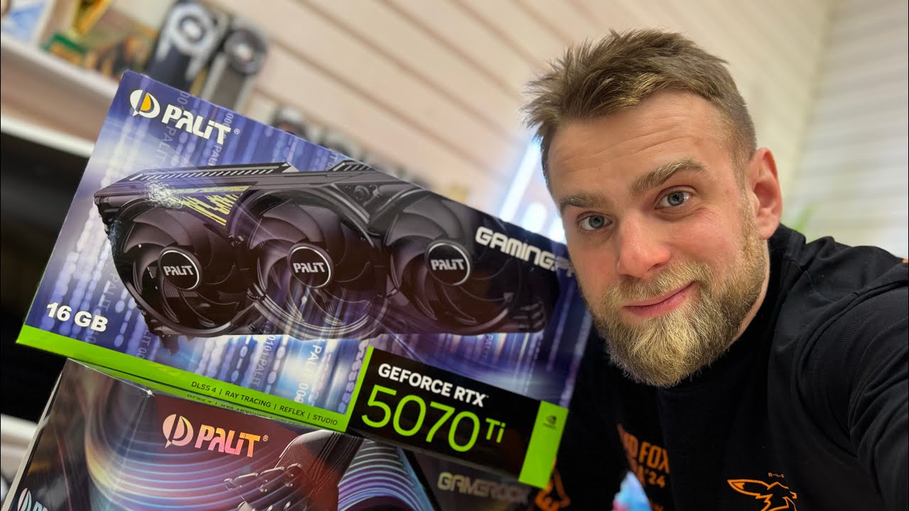 Тест RTX5070TI за 109.999 рублей из DNS 🔥#HappyPC PALIT GAMING PRO