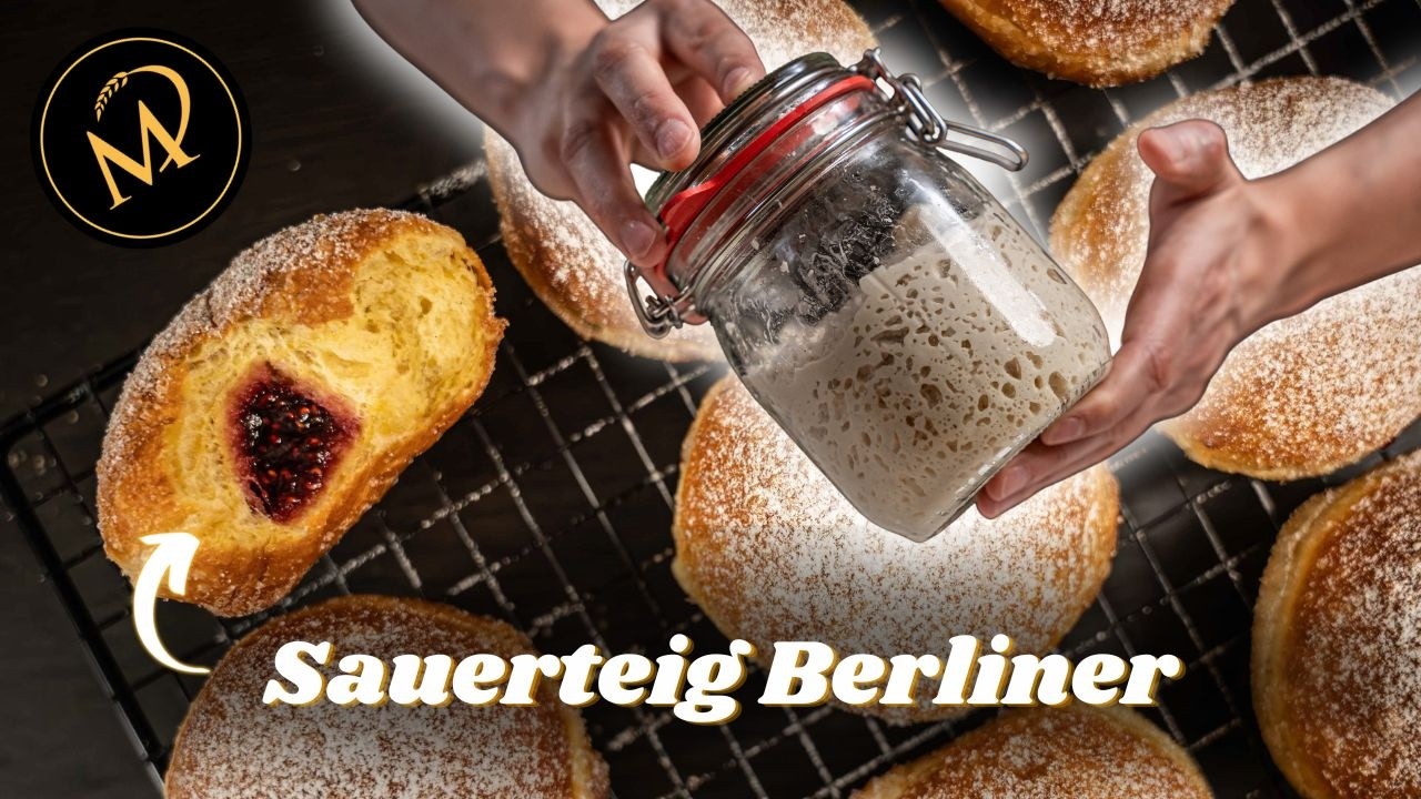 Berliner Krapfen mit Sauerteig selber machen - Süssgebäcke mit Sauerteig - NEUER ONLINE KURS