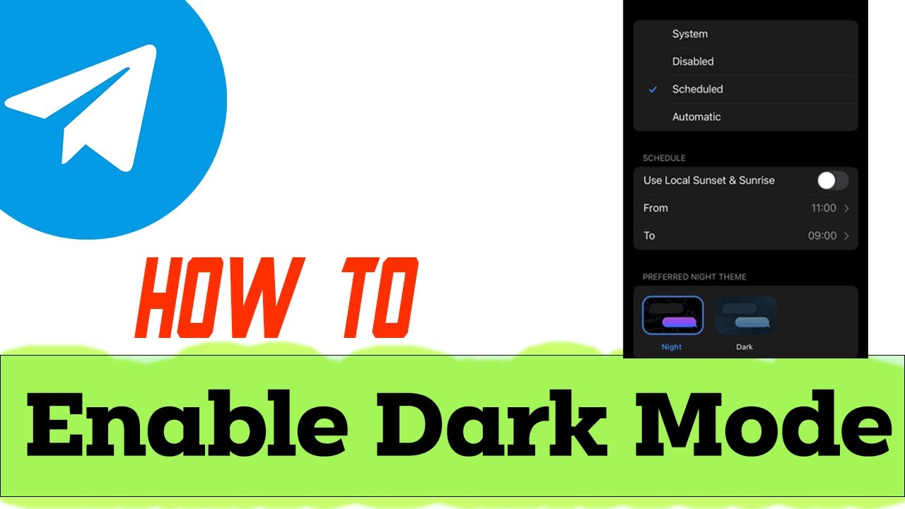 How to Enable Dark Mode in Telegram (2025) - Easy Eye Protection Mode