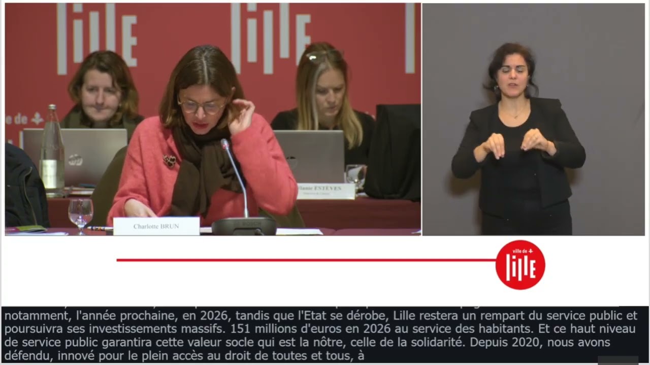 Charlotte Brun - Budget primitif 2026 : Lille a les reins solides !