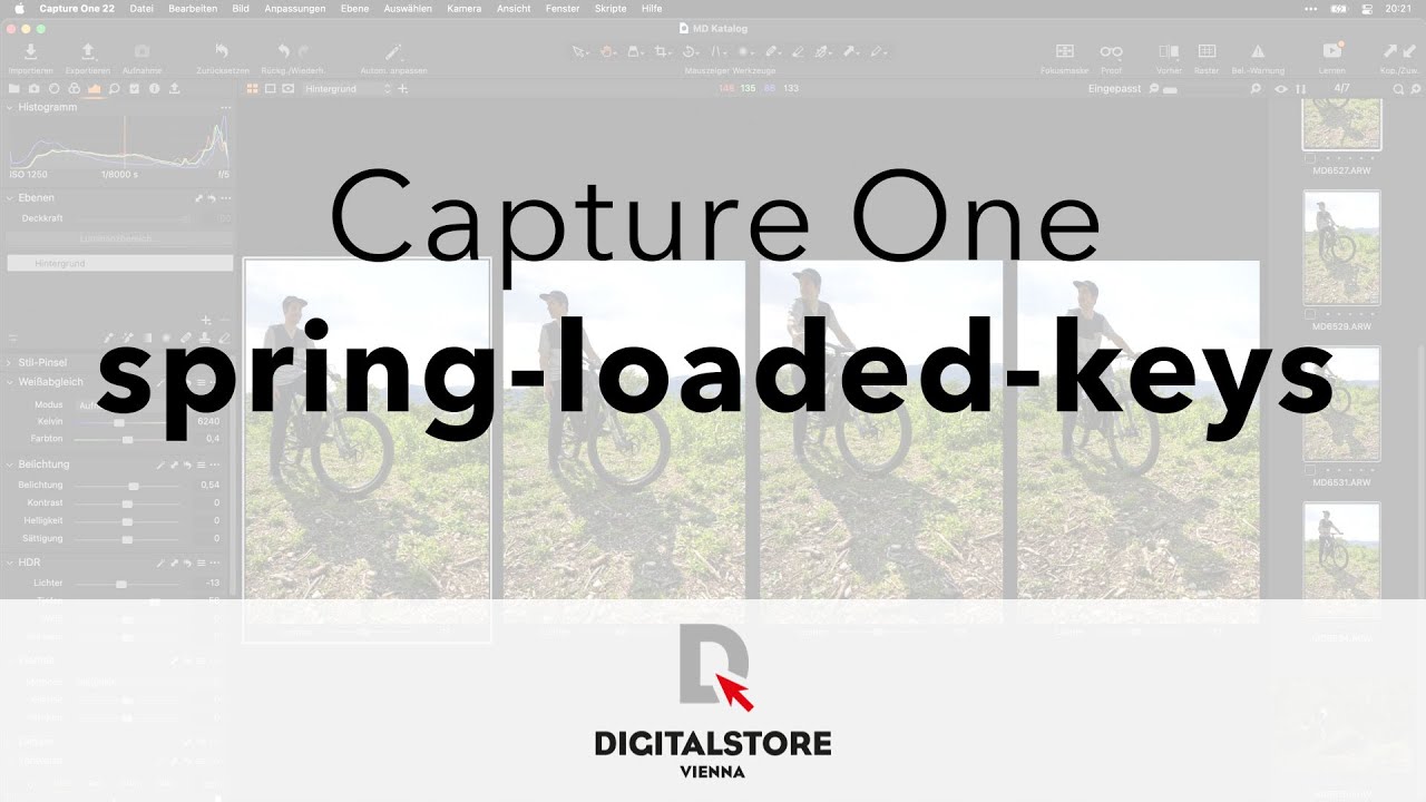 Capture One: Was sind Spring Loaded Keys?