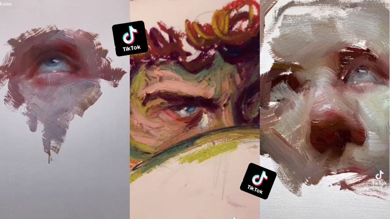 Aesthetic Oil and Pastel painting 🎨 Tik Tok compilation