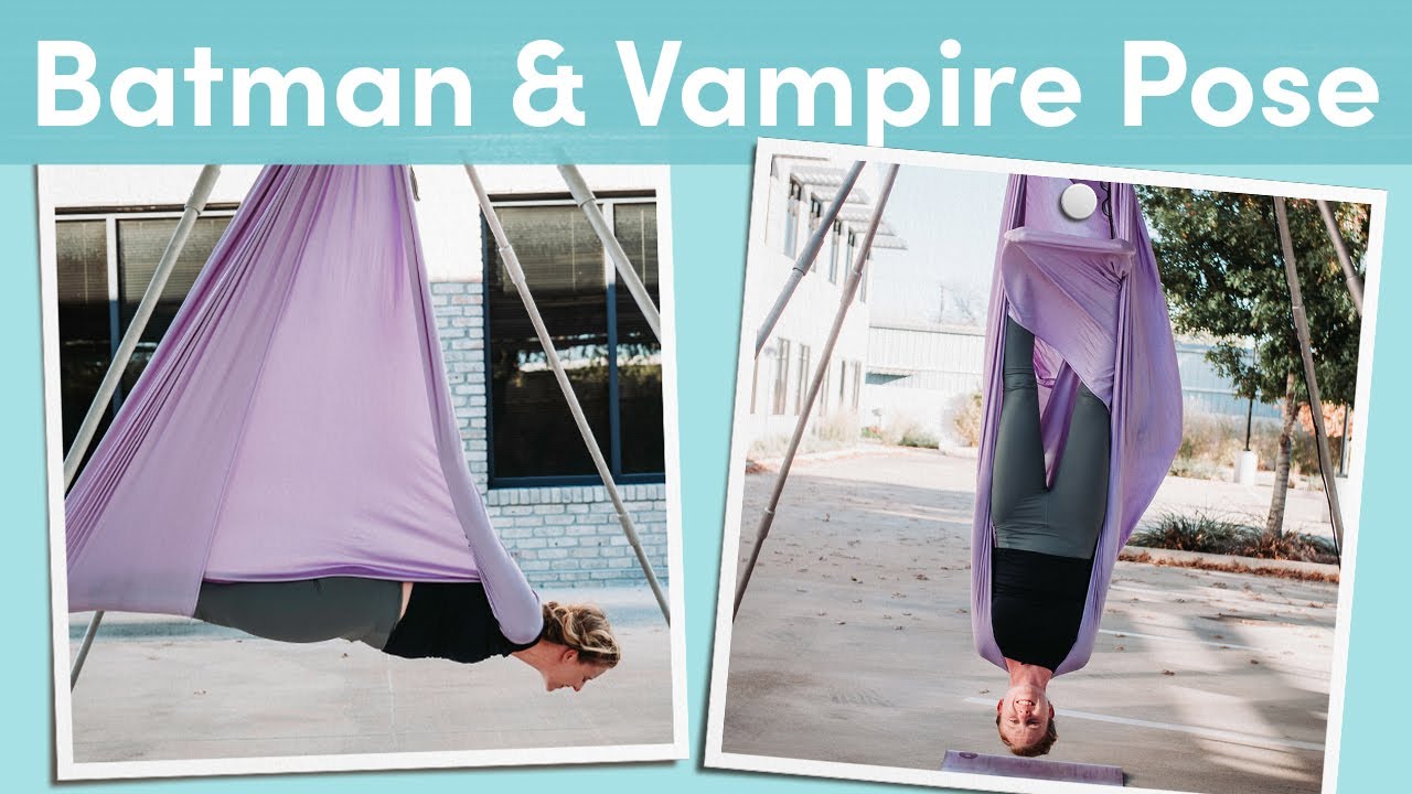 Aerial Yoga Tutorial | Batman & Vampire Poses